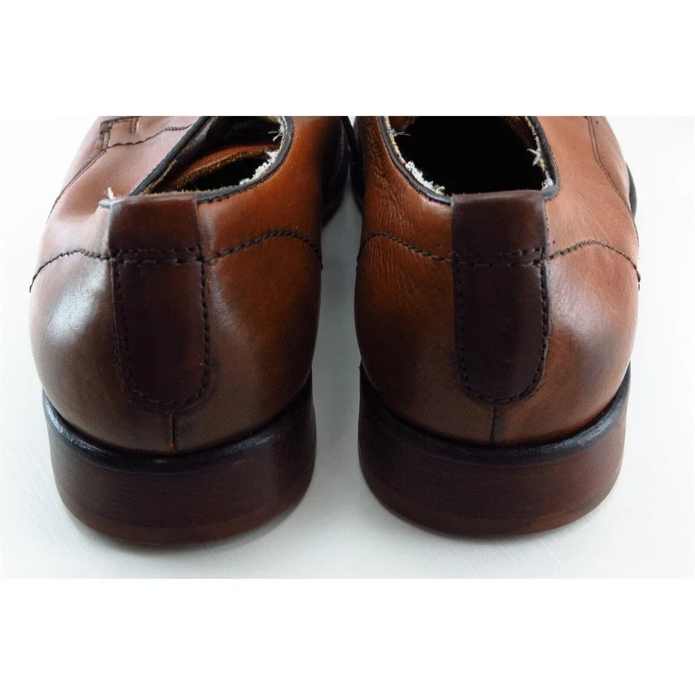 Johnston & Murphy Derby Oxfords Brown Leather Men‎ Shoes Size 10.5 Medium
